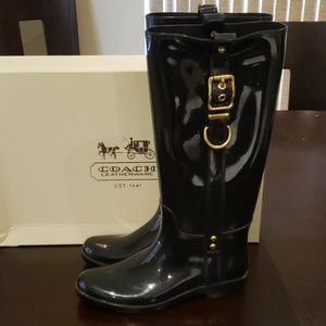 Coach Boots Shiny Finish